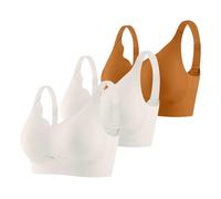 Gdqzzeaiix sous Vetements Feminins,Ensemble de 3 Soutiens Gorge de Sport sans Coutures pour Femme Soutien Gorge de Sport réglable idéal pour Les Loisirs et l'entraînement à la Maison Toutes Saisons