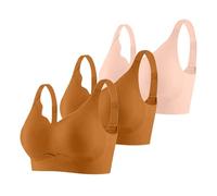 Gdqzzeaiix sous Vetements Feminins,Ensemble de 3 Soutiens Gorge de Sport sans Coutures pour Femme Soutien Gorge de Sport réglable idéal pour Les Loisirs et l'entraînement à la Maison Toutes Saisons