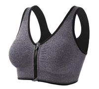 Gdqzzeaiix sous Vetements Feminins,Soutien Gorge de Sport à Fermeture éclair sur Le Devant pour Femme Haut de Yoga de Course Respirant sans Coutures Confortable Fitness vêtements de Sport