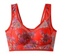 Gdqzzeaiix Soutien Gorge Minimiseur,Soutien Gorge en Maille Fine à Armatures pour Femmes Style Gilet imprimé déboutonné Confortable Beau Dos sous vêtements