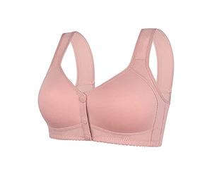 Gdqzzeaiix Soutien Gorge Push Up,Womens No Steel Ring Front Close Bra T Back Plus Size Soutien Gorge sans Doublure sans Couture pour Buste