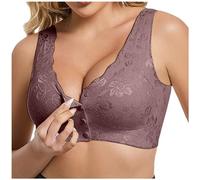 Gdqzzeaiix Soutiens-Gorge Femme,Soutien Gorge en Dentelle avec Boucle latérale Avant pour Femmes sans Anneau en Acier Mouvement sans Couture réglage de la Collecte Yoga Sommeil Soutien Gorge