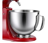 Gdrtwwh Bol en acier inoxydable pour mixeur KitchenAid à tête inclinable de 4,5 à 5 litres, remplacement avec bol mélangeur KitchenAid, passe au lave-vaisselle