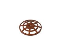GDS-1289 Élément Courbe 6x6 Inversé (Radar/Treillis/Anti-Tenons à 90°), 50 Pièces-Compatible avec Lego 4285 24239 30234, Pièces DIY et MOC pour de Briques, Couleur Marrone rossastro