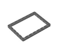GDS-1566 Cadre de Poutre Technic 11x15 10 Pièces Compatible avec Lego Pièces DIY et MOC pour de Briques Couleur:Grigio bluastro Scuro 199