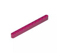 GDS-583 Technic Beam Lot de 10 beam 1 x 11 mm d'épaisseur, compatibles avec Lego 64290 32525, pièces de bricolage et composants MOC pour grandes marques de briques, couleur : magenta 124
