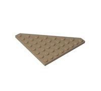GDS-700 30504 Plaque en biseau 8x8 coin coupé, Beige foncé, 10 pièces | Compatible avec Lego Briques de Construction · Pour compléter des ensembles et créer des modèles MOC ou DIY