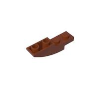 GDS-731 Inclinaison Courbe 4x1 Inversée 50 Pièces Compatible avec Lego 13547 6039869, Pièces DIY et Composants MOC pour Grandes Marques de Briques (Color : Rotbrown 192)