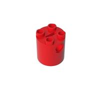 GDS-772 Corps de Robot Rond 2 x 2 x 2 cm, sans Support d'Axe inférieur, 10 pièces, Compatible avec les briques Lego 30361c 4194010, pour les principales marques de blocs de construction, couleur