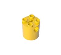 GDS-772 Lot de 10 corps de robot ronds 2 x 2 x 2 cm, sans support d'axe inférieur, compatible avec les briques Lego 30361c 4194010, pour les principales marques de blocs de construction, couleur
