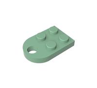 GDS-846 3176 Pivot Plaque Spéciale 3x2 avec Trou 10 Pièces Compatible avec Lego Briques de Construction Couleur:Verde Sabbia 151