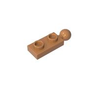 GDS-852 22890 Pivot Plaque Spéciale 1x2 avec Boule d'Attelage d'Extrémité 10 Pièces Compatible avec Lego Briques de Construction Couleur Carne Media scura