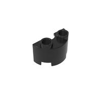 GDS-90040 Brique Ronde Panneau de Mur Courbé 2X2 50 Pièces Compatible avec Lego 68013 Composants MOC en Gros Classique Couleur:Nero 26