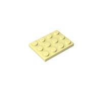 GDS-90196 Plaque de Base 3 * 4 Plaque 10 Pièces Compatible avec Lego Composants MOC en Gros Classique Couleur:Giallo Chiaro 0