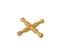 GDS-90207 Clé à Molette Croisée 10 Pièces Compatible avec Lego 11402d Briques de Construction MOC Couleur Oro Perlato