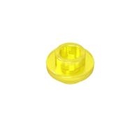 GDS-90293 Plaque Circulaire 1 Point Pièce Double Face Circulaire 50 Pièces Compatible avec Lego Briques de Construction Couleur:Giallo trasparente 44