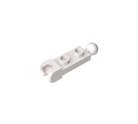 GDS-904 Plaque de Charnière Spéciale 1x2 avec Coupelle d'Extrémité 5.9mm et Boule d'Attelage 14419 50 Pièces Compatible avec Lego Couleur:Bianco 1
