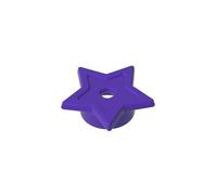 GDS-90488 Accessoires Décoration d'Étoile à Cinq Pointes 1X1 10 Pièces Compatible avec Lego 11609 Composants MOC en Gros Classique Couleur Viola Scuro