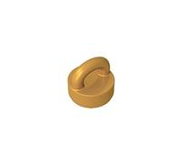 GDS-90499 Ronde 1x1 avec Bague 10 Pièces Compatible avec Lego 77813 Briques de Construction MOC Couleur Oro Perlato