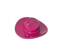 GDS-90524 Chapeau de Cowboy 2 Pièces Compatible avec Lego 61506 Briques de Construction MOC Couleur Magenta