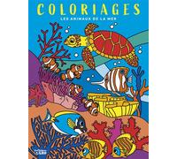 Gds coloriages animaux de mer - Camille Tisserand - Lito - broché - Document jeunesse