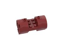 GDS-M097 3×6×2 2/3 Cylindre de Moteur, 5 pièces, Compatible avec Lego 30603, Jouet de Blocs de Construction MOC, Couleur:Rosso Scuro 154