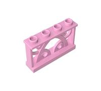 GDS-M154 Ornements Balustrade Décorative Clôture 1x4x2 50 Pièces Compatible avec Lego 19121 Composants MOC en Gros Classique Couleur:Rosa acceso 222