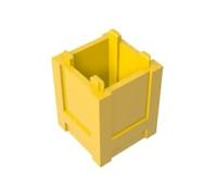 GDS-M283 Ornements Boîte Carrée Boîte de Rangement 2x2x2 10 Pièces Compatible avec Lego 61780 Composants MOC en Gros Classique Couleur:Giallo 24