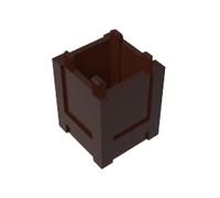 GDS-M283 Ornements Boîte Carrée Boîte de Rangement 2x2x2 10 Pièces Compatible avec Lego 61780 Composants MOC en Gros Classique Couleur:Marrone Scuro 308