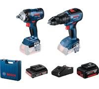 Ensemble d'outils Bosch 06019K0003 (GDS 18V-400 + GSB 18V-50); 18 V; 1x2,0/5,0 Ah accu.