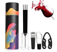 GDSAFS Lot de tire-bouchon avec pompe à air, tire-bouchon efficace, tire-bouchon pour la maison, la fête, la Saint-Valentin