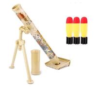 GDSCSKKS Jouets en Plastique de mortier for Enfants, Jouets lanceurs for garçons, Cadeaux for Enfants de Plus de Trois Ans (Color : Yellow)