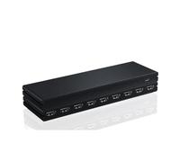 gdsDEs Convertisseur de Distribution vidéo 1x8 - Compatible 1 entrée 8 Sorties 4K 30 Hz répartiteur 8 Ports HDCP1.4 for PC Ordinateur Portable PS4 DVD projecteur TV