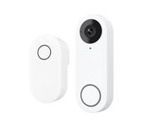 gdsDEs Sonnette vidéo Intelligente 2K + PoE, interphone vidéo Filaire avec Carillon, détection Humaine, Support de Sonnette de Porte à 2 Voies(WiFi Doorbell)