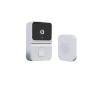 gdsDEs Sonnette WiFi sans Fil, Stockage en Nuage Gratuit, visionneuse visuelle, visiophone en Veille Longue durée(White)