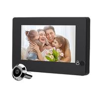 gdsDEs Visiophone avec caméra de 4.3 Pouces, Sonnette Judas, interphone vidéo for Maison, Appartement, Porte d'entrée, Porte d'entrée, visionneuse numérique