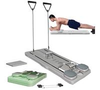 GDSHGS Roue Abdominale Plank Trainer avec Rebond Automatique, Multifonctionnelle Abdominale Planche Roulette Abdominaux Fitness Push Up Board équipement d'exercice à Domicile(Gray)