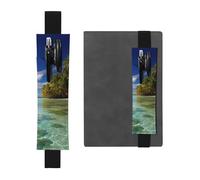 GDSHJKLW Aitutaki - Porte-stylo amovible en cuir synthétique - Motif lagon des îles Cook - Pour stylos, journaux, cahiers, planificateurs