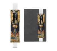 GDSHJKLW Ancient Egypt Tribe Series Porte-stylo avec bande élastique amovible en cuir PU Pochette à crayons Journal Trousse à crayons Fournitures de bureau Cadeau pour journaux à couverture rigide