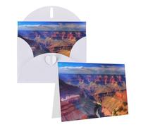 GDSHJKLW Beauty Grand Canyon Carte de vœux vierge avec enveloppes 10,2 x 15,2 cm, cartes de remerciement, cartes de notes, cartes toutes occasions, cartes blanches pour Noël, vacances, anniversaire