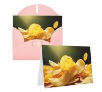 GDSHJKLW Carte de vœux vierge avec enveloppes - 10,2 x 15,2 cm - Cartes de remerciement - Cartes pour toutes les occasions - Rose - Pour Noël, vacances, anniversaire, remise de diplôme