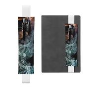 GDSHJKLW Étui à crayons en cuir synthétique amovible avec bande élastique fumée psychédélique pour stylo, journal, crayons, fournitures de bureau, cadeau pour journaux, cahiers, planificateurs