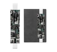 GDSHJKLW Étui à crayons rétro avec bande élastique amovible en cuir PU pour stylo, journal, crayons, fournitures de bureau, cadeau pour journaux, carnets, planificateurs