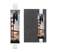 GDSHJKLW Golden Gate Bridge Porte-stylo en cuir synthétique amovible avec bande élastique pour journaux, cahiers, planificateurs