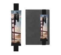 GDSHJKLW Golden Gate Bridge Porte-stylo en cuir synthétique amovible avec bande élastique pour journaux, cahiers, planificateurs