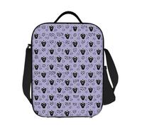 GDSHJKLW Haunted Mansion Sac à déjeuner isotherme réutilisable pour homme et femme Sac fourre-tout isotherme réutilisable avec bandoulière réglable pour bureau, travail, voyage, pique-nique, camping