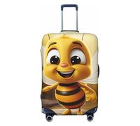 GDSHJKLW Honey Bee Housse de protection pour valise de voyage lavable élastique pour valise de 45,7 à 81,3 cm, Noir , M