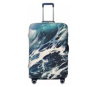GDSHJKLW Housse de protection pour valise de voyage en mousse lavable et élastique anti-rayures pour valise de 45,7 à 81,3 cm, Noir , M