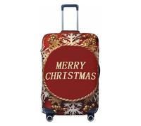 GDSHJKLW Housse de protection pour valise de voyage Merry Christmas Too - Lavable - Élastique - Anti-rayures - Convient aux valises de 45,7 à 81,3 cm, Noir , L