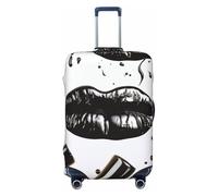 GDSHJKLW Housse de protection pour valise, lavable, élastique, anti-rayures, convient aux valises de 45,7 à 81,3 cm, Noir , S